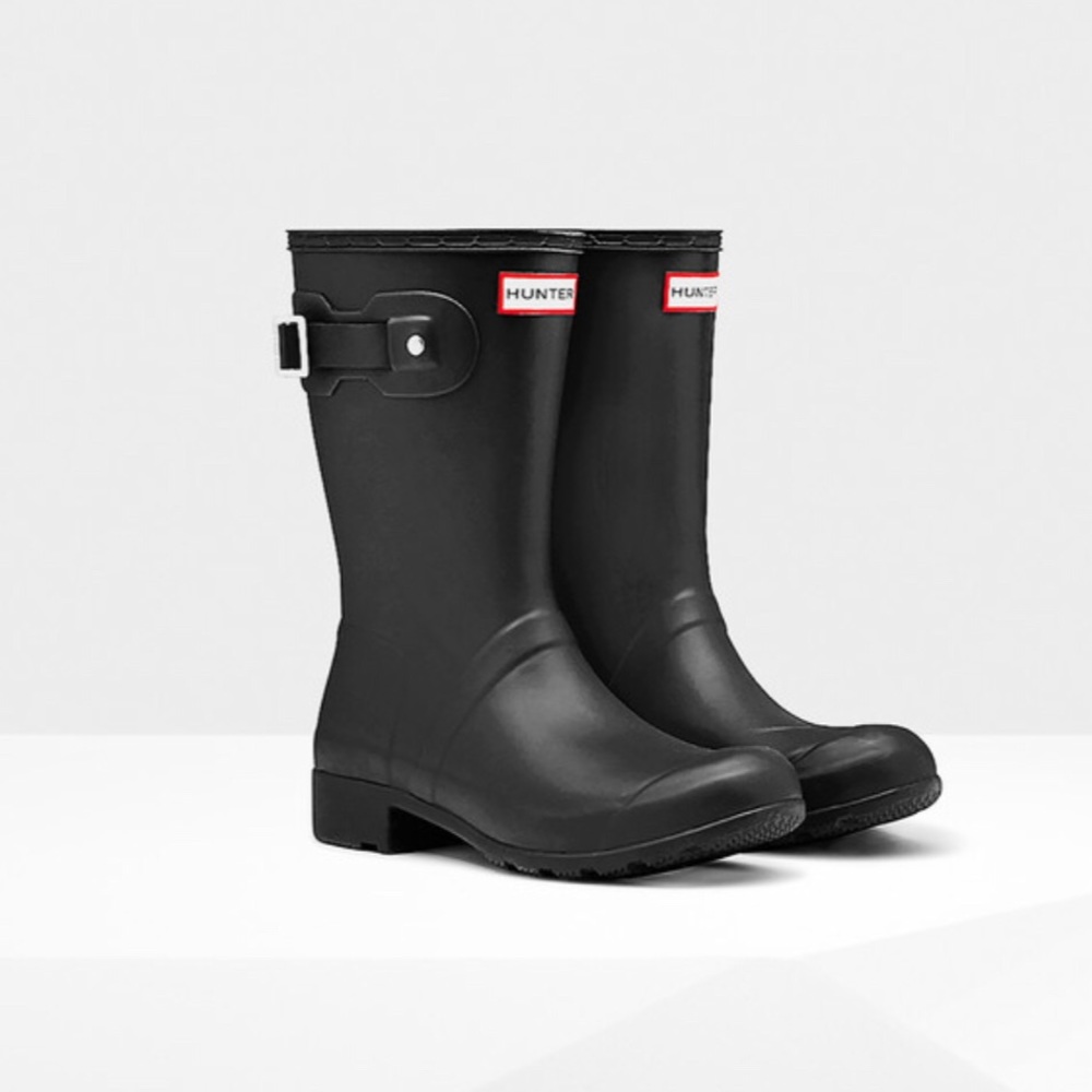 Black Hunter Short Rain Boots